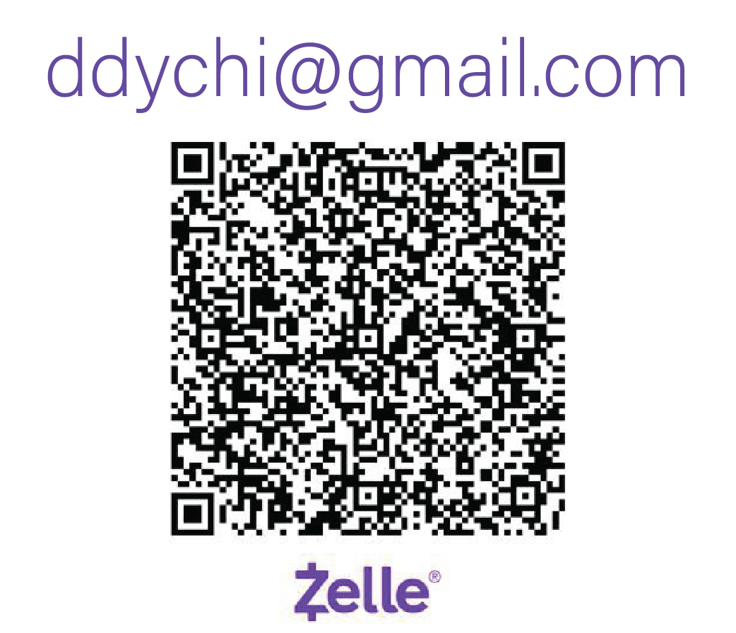 Zelle to ddychi@gmail.com